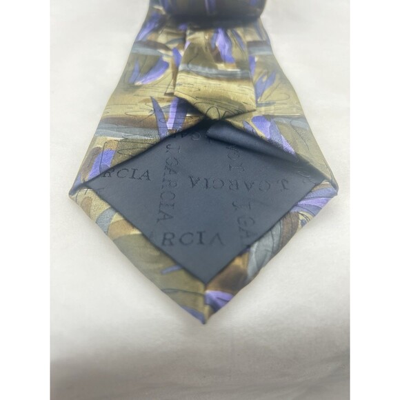 J. Garcia Oak Tree Collection Thirty-Two Mens Art Abstrat 100%‎ Silk Tie - Picture 5 of 7